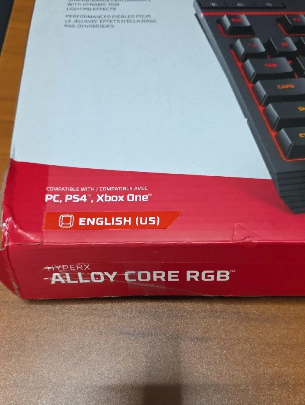 Hype Alloy Core RGB Gaming Keyboard - Black with Red Accent